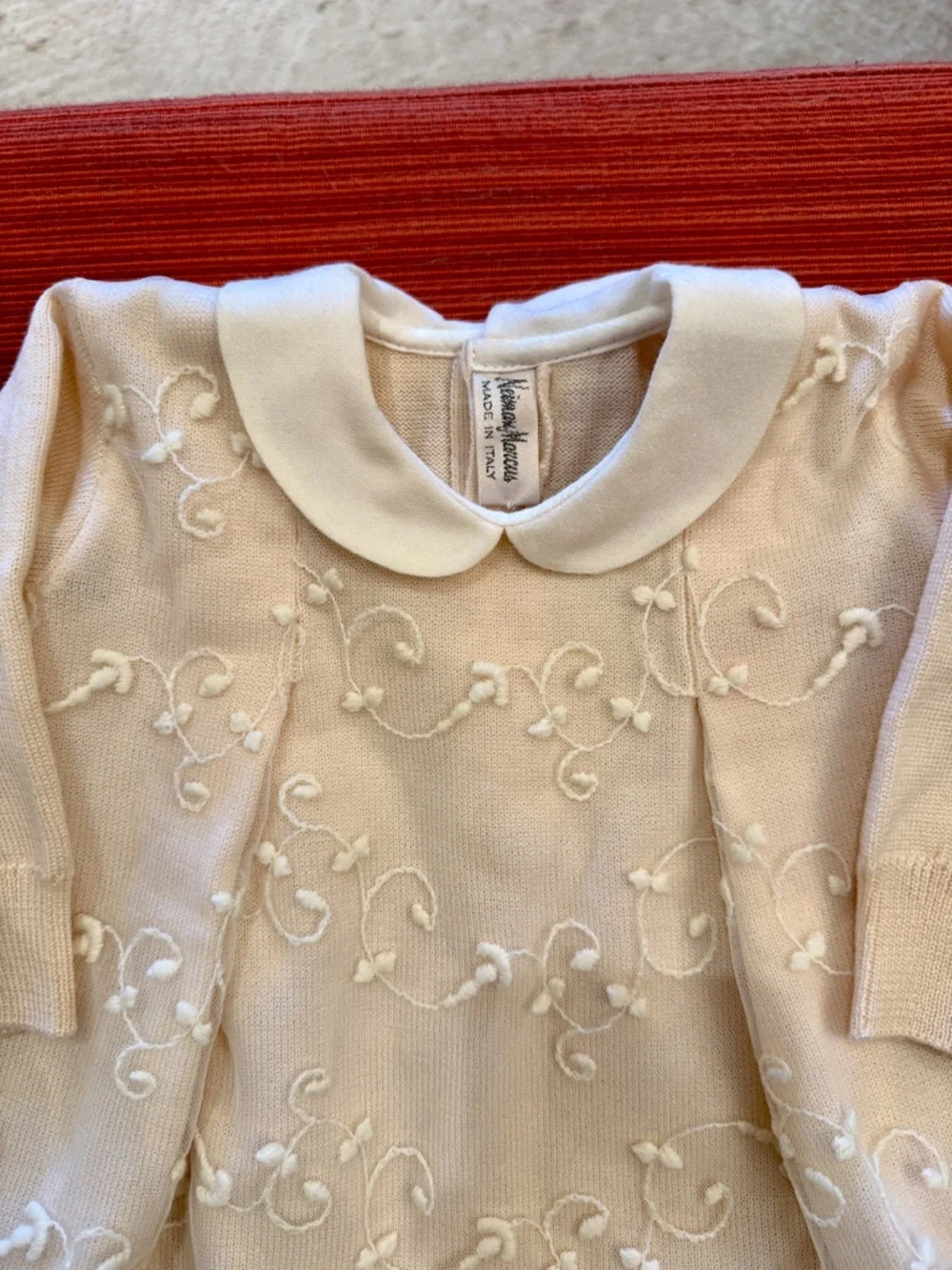 Neiman Marcus Embroidered Baby Dress Made in ITALY